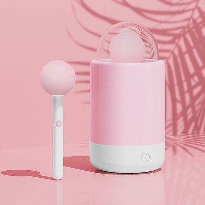 Main image for product index 6: Вібратор-цукерка на паличці KISSTOY Pink Pop, зарядний кейс-нічник