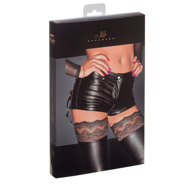 Шортики з мокрим ефектом Noir Handmade F138 Powerwetlook shorts - фото 11