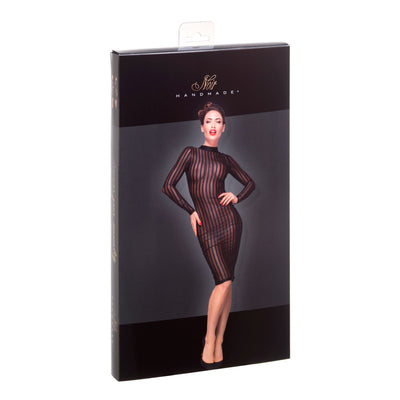 Платье с мокрым эффектом Noir Handmade F182 Classic dress made of elastic tulle - фото 20