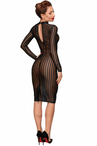Платье с мокрым эффектом Noir Handmade F182 Classic dress made of elastic tulle - фото 25