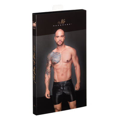Мужские шорты с мокрым эффектом Noir Handmade H061 Powerwetlook shorts - фото 24