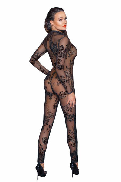 Сетчатый бодистокинг Noir Handmade F237 Long tulle overall - фото 34