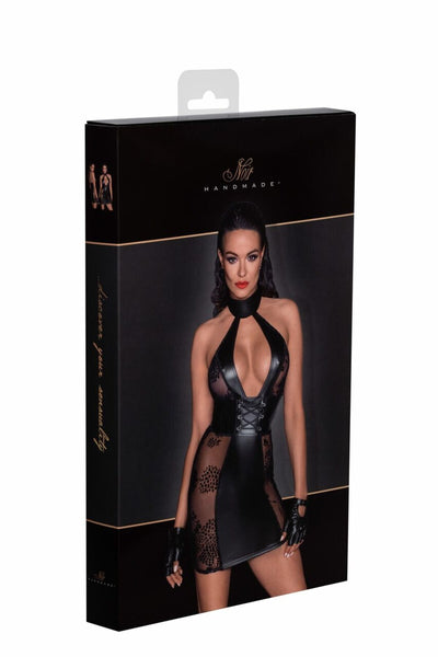 Платье Noir Handmade F238 Short tulle dress with powerwetlook inserts - фото 20