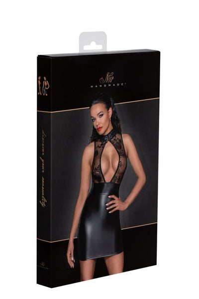 Платье Noir Handmade F241 Short dress with powerwetlook skirt and tulle top - фото 39