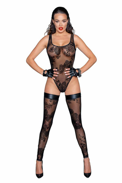Боди Noir Handmade F242 Tulle body - фото 19