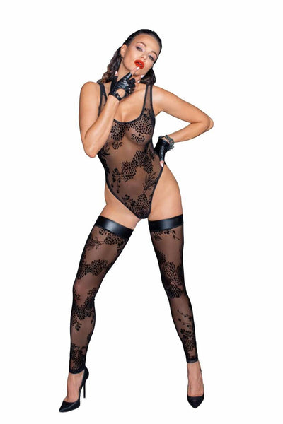 Боди Noir Handmade F242 Tulle body - фото 28