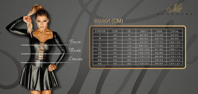 Платье с мокрым эффектом Noir Handmade F254 Powerwetlook mini-dress - фото 52