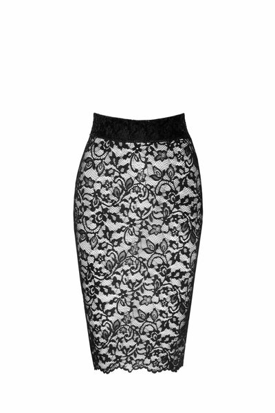 Юбка Noir Handmade F302 Ambivalence lace up midi skirt - фото 32