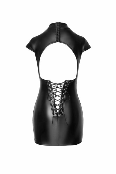 Платье Noir Handmade F309 Fantasy wetlook mini dress with lace up back - фото 29