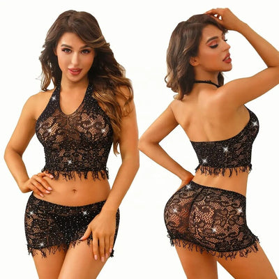 Main image for product index 1: Бодістокінг JSY «Чудова Жаклін», топ, спідниця