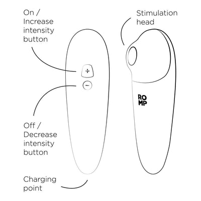 Main image for product index 5: Вакуумний кліторальний стимулятор Romp Free X