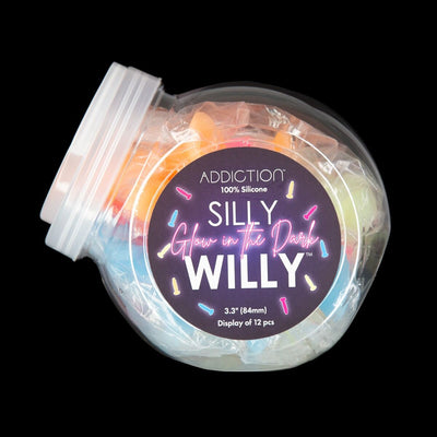 Набор фаллоимитаторов ADDICTION Silly Willy, светятся в темноте, 12 шт - фото 11