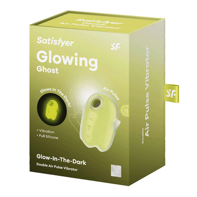 Вакуумний кліторальний стимулятор з вібрацією Satisfyer Glowing Ghost, світиться в темряві - фото 14