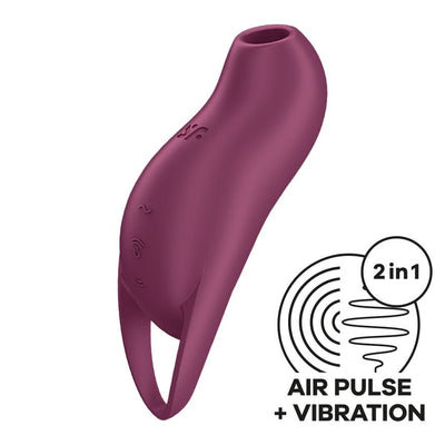 Вакуумний кліторальний стимулятор з вібрацією Satisfyer Pocket Pro 1 - фото 1