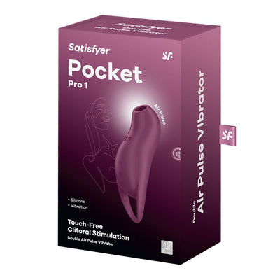 Вакуумний кліторальний стимулятор з вібрацією Satisfyer Pocket Pro 1 - фото 5