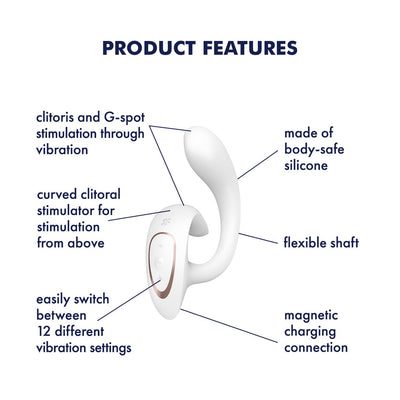 Main image for product index 6: Вагінально-кліторальний вібратор Satisfyer G for Goddess 1