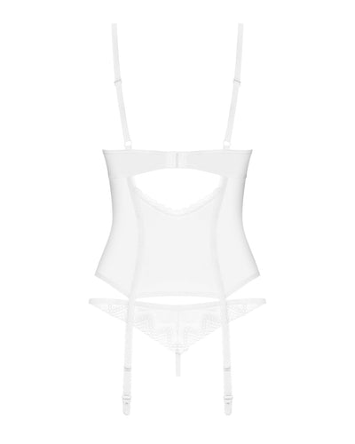 Корсет Obsessive Alissium corset & thong - фото 23