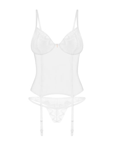 Корсет Obsessive Alissium corset & thong - фото 22