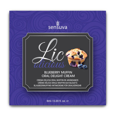 Гель для минета Sensuva Lic-o-licious Blueberry Muffin - фото 2