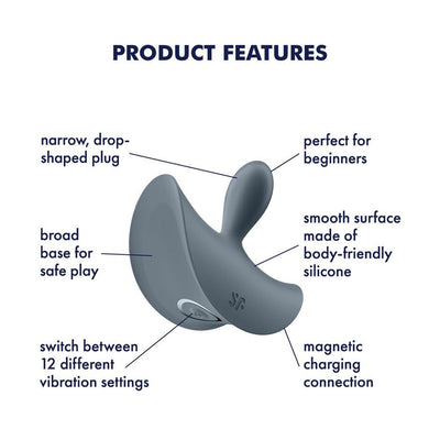 Main image for product index 5: Анальна вібропробка Satisfyer Booty Absolute Beginners 2