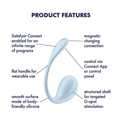 Main image for product index 16: Смарт-віброяйце Satisfyer Smooth Petal Connect App