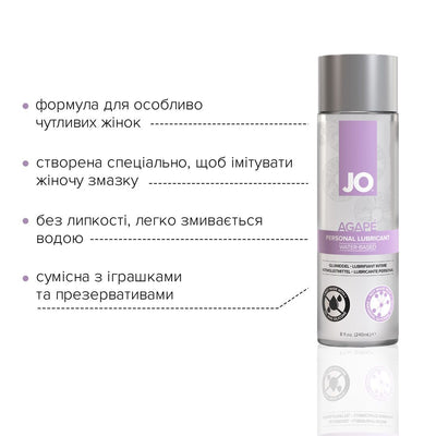 Смазка на водной основе JO AGAPE — ORIGINAL без глицерина, гликоля и парабенов - фото 3