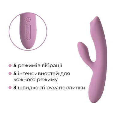 Main image for product index 7: Смарт вібратор-кролик з перлинною стимуляцією точки G Svakom Trysta Neo