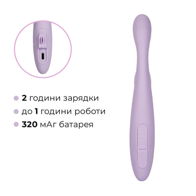 Main image for product index 9: Тонкий кролик-вібратор Svakom Cici+ 2 Lilac, підігрів до 38 °C