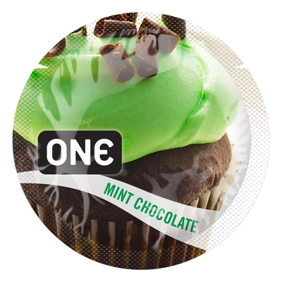 Main image for product index 1: Ароматизований презерватив ONE FlavorWaves Mint Chocolate