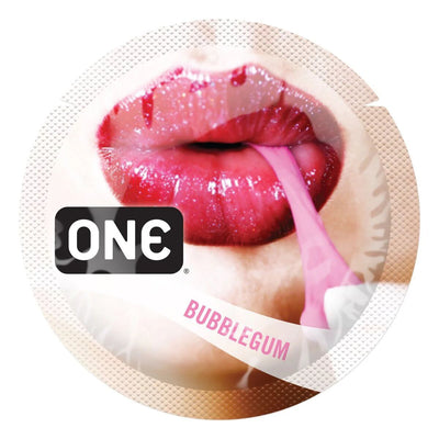 Main image for product index 1: Ароматизований презерватив ONE FlavorWaves Bubblegum