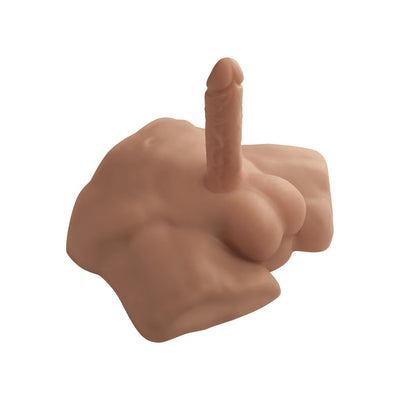 Main image for product index 1: Півторс з фалоімітатором на присосці SilexD Apollo Male Torso Caramel