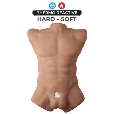 Main image for product index 2: Торс з фалоімітатором на присосці SilexD Apollo Male Torso Caramel