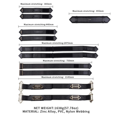 Фіксатори рук та ніг для ліжка LOCKINK BDSM Adjustable Bed Restraint Kit - фото 3