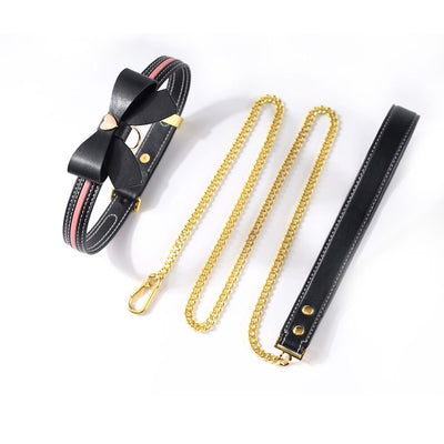 Main image for product index 9: Повідець LOCKINK SEVANDA Love Heart Butterfly Leather Collar Set