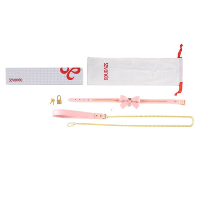 Main image for product index 8: Повідець LOCKINK SEVANDA Love Heart Butterfly Leather Collar Set