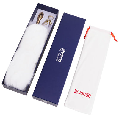 Main image for product index 8: Металлическая анальная пробка Лисий хвост LOCKINK SEVANDA Fox-Tail Anal Pear-shape Plug