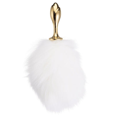 Main image for product index 6: Металлическая анальная пробка Кроличий хвост LOCKINK SEVANDA Bunny-Tail Anal Rose-shape Plug