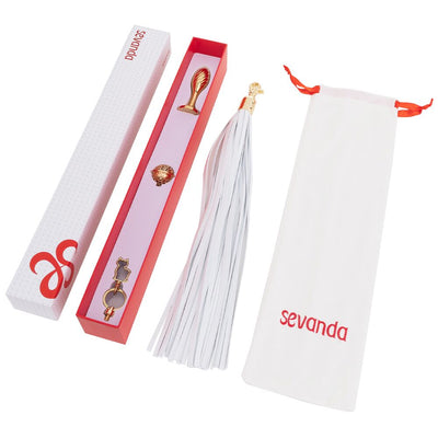 Main image for product index 7: Металева анальна пробка Хвіст поні LOCKINK SEVANDA Pony-Tail Anal Pear-shape Plug