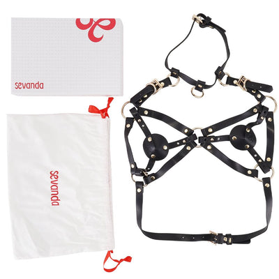 Main image for product index 8: Портупея на грудь LOCKINK SEVANDA Queen Chest Harness with Removable Bra