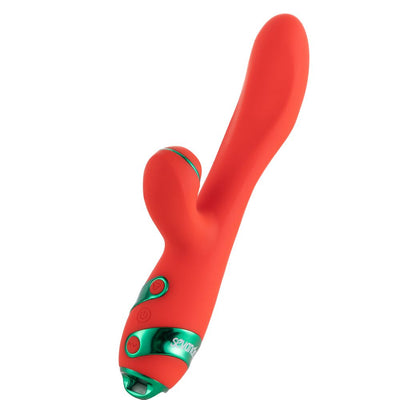 Вібратор-кролик з пульсацією та флогером LOCKINK SEVANDA Whip Vibrating Massage Wand - фото 11