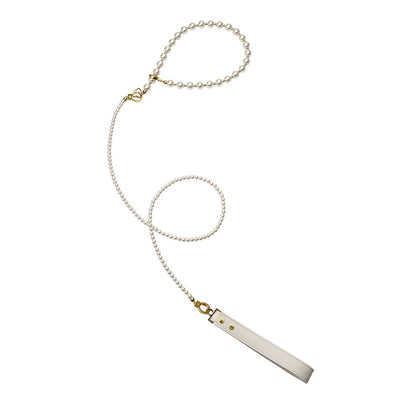 Main image for product index 2: Перлинний нашийник з повідцем та наручниками LOCKINK Pearl Bondage & Restraint Set