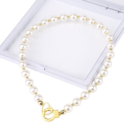 Жемчужный ошейник с поводком LOCKINK Pearl Collar & Leash Set - фото 5