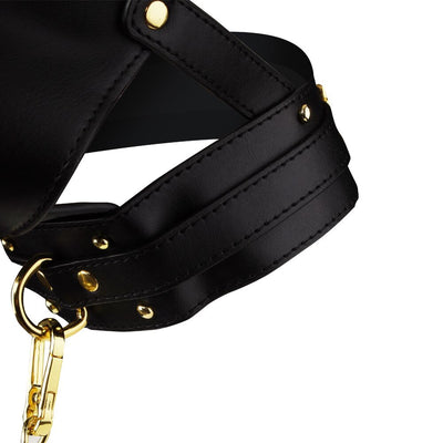 Main image for product index 4: Маска-сбруя для орального секса с поводком LOCKINK SEVANDA Blowjob Head Muzzle with Leash