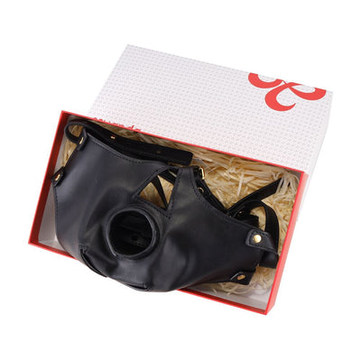 Main image for product index 8: Маска-сбруя для орального секса с поводком LOCKINK SEVANDA Blowjob Head Muzzle with Leash