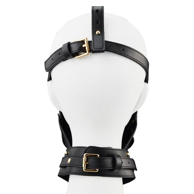 Main image for product index 9: Маска-сбруя для орального секса с поводком LOCKINK SEVANDA Blowjob Head Muzzle with Leash