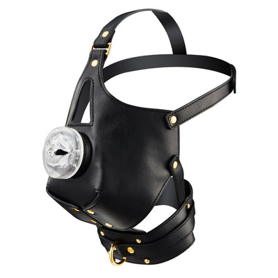 Main image for product index 2: Маска-сбруя для орального секса с поводком LOCKINK SEVANDA Blowjob Head Muzzle with Leash