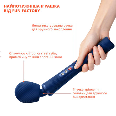 Main image for product index 4: Вібромасажер Fun Factory VIM Vibrating Wand, суперпотужний та легкий
