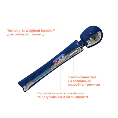 Main image for product index 5: Вібромасажер Fun Factory VIM Vibrating Wand, суперпотужний та легкий