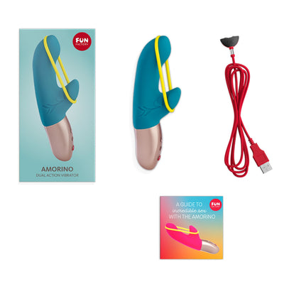 Main image for product index 5: Мінівібратор-кролик зі стимулювальною стрічкою Fun Factory AMORINO, стрічка знімна