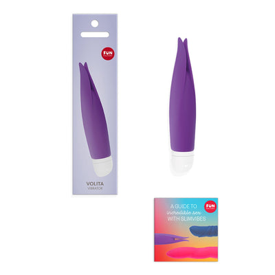 Вібратор з пелюстками Fun Factory VOLITA, на батарейках - фото 6